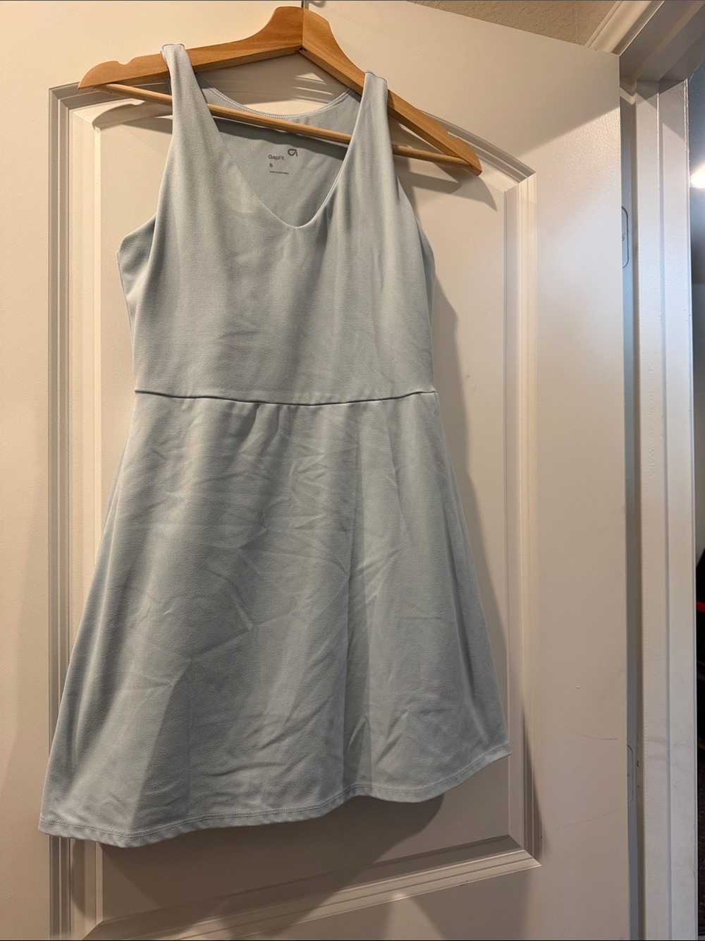 GAP Light Blue Scoop Neck Mini Dress